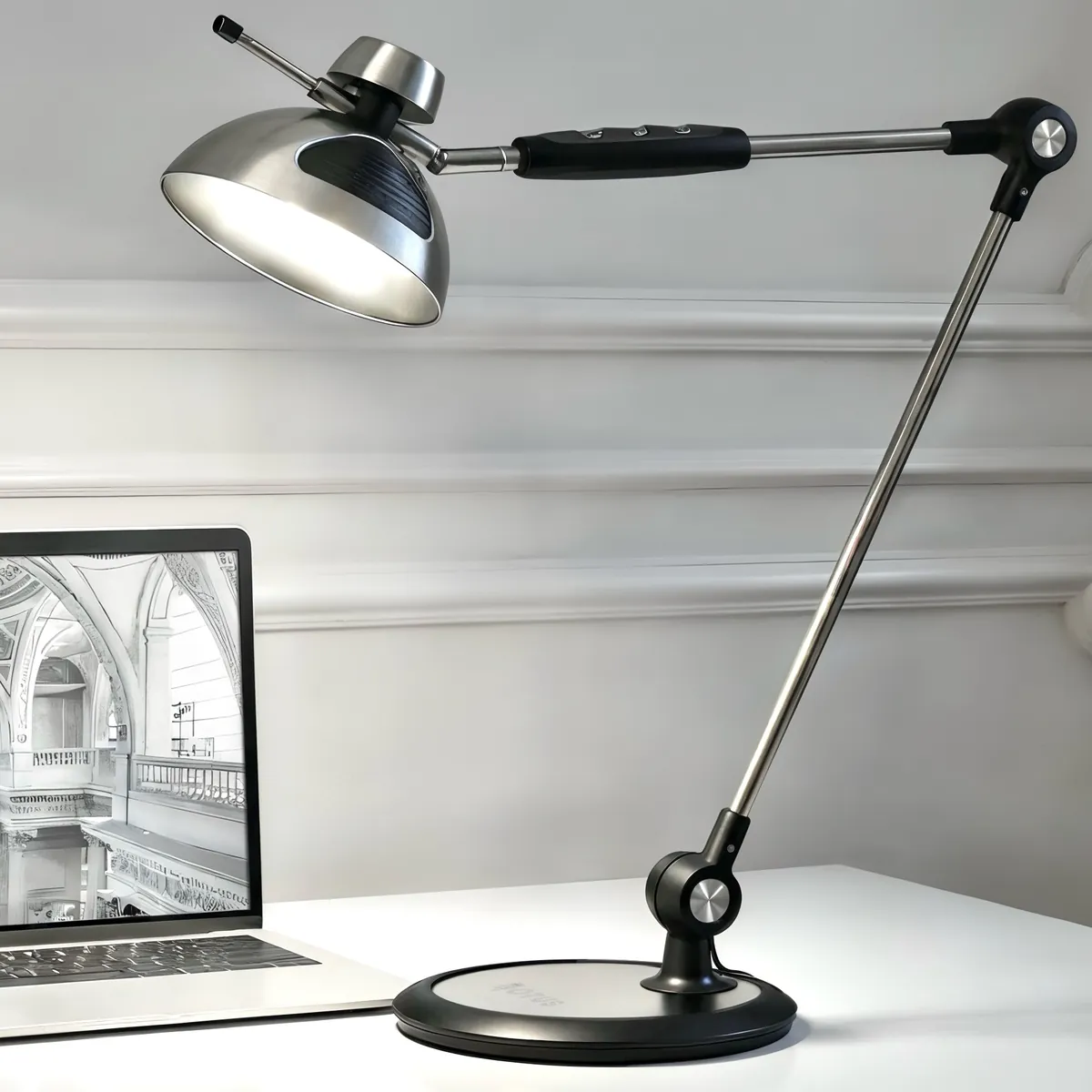 OTUS Tall Architect Desk Lamp with gesture control, Space Grey